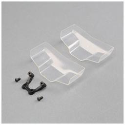Click here to learn more about the Team Losi Racing Low Front Wing, Clear, with Mount (2).