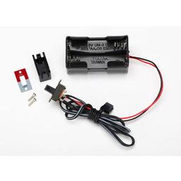 Click here to learn more about the Traxxas Battery Holder, 4 Cell w/ On-Off Switch.