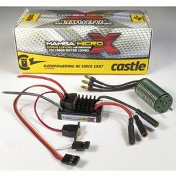Click here to learn more about the Castle Creations 1/18 MAMBA Micro X  ESC w/ 4100KV Motor010-0147-01.
