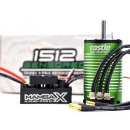 Click here to learn more about the Castle Creations 1/8 MAMBA X, 25.2V WP ESC, 1512-1800KV SENS E-BX.