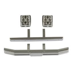 Click here to learn more about the Team Associated CR12 Ford F150 Bumper Set, satin chrome.