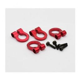 Click here to learn more about the Hot Racing 1/10 Scale Aluminum Red Tow Shackle D-Rings (4).