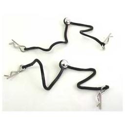 Click here to learn more about the Hot Racing Body Clips with Fastened Rubber Leash (Silver).