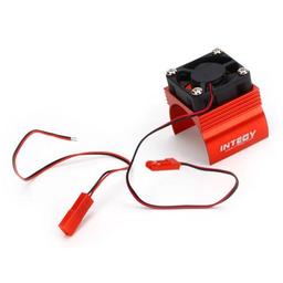 Click here to learn more about the Integy Super Brushless Motor Heatsink / Fan, 540, Red.
