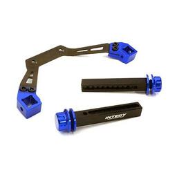 Click here to learn more about the Integy Ext Front Body Mount & Post Set, Blue: ST 4x4.