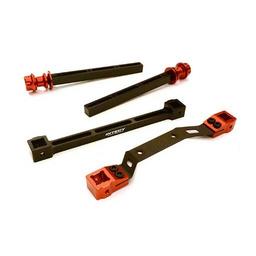 Click here to learn more about the Integy Ext Rear Body Mount & Post Set, Red: ST 4x4.