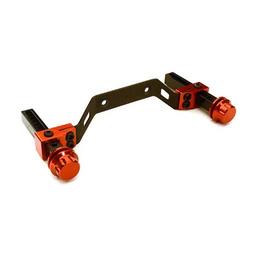 Click here to learn more about the Integy Ext Front Body Mount & Post Set, Red: SLH 4x4.