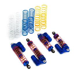 Click here to learn more about the Integy XSR2 HD Piggy Back Shock (4), Blue: ST, RU.