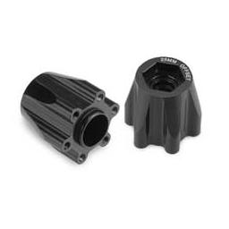 Click here to learn more about the JConcepts, Inc. Alum 12mm Hex Wheel Adaptor, Blk :Tribute  (2).