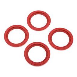 Click here to learn more about the JConcepts, Inc. Tribute Wheel Mock Beadlock Rings-glue-on(4pc)Red.