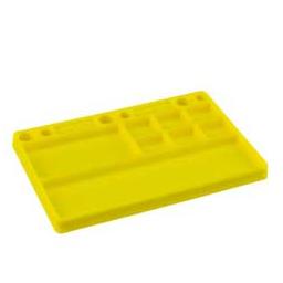 Click here to learn more about the JConcepts, Inc. Dirt Racing: Parts tray (rubber material) Yellow.