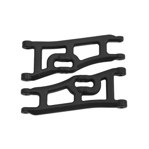 RPM Wide Front A-arms, Black; Traxxas Rustler Stampede
