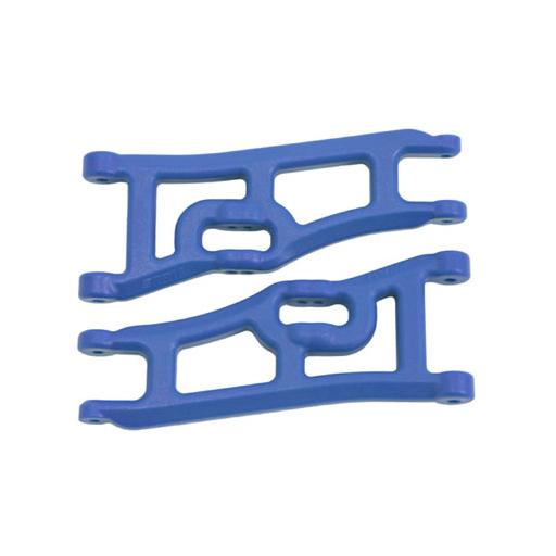 RPM Wide Front A-arms, Blue; Traxxas Rustler Stampede