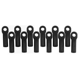 Click here to learn more about the RPM Long Rod Ends (12), Black: TRA 1/10,Rally.