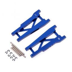 Click here to learn more about the STRC Stamp/Rustler Alum RR Susp Arms w/Hinge-Pins, Blue.