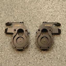 Click here to learn more about the STRC Brass Front Steering Knuckles, Black:TRX-4 (1 pr).