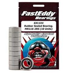 Click here to learn more about the FastEddy Bearings 6X11X4 Rubber Sealed Bearing MR116-2RS (10 Units).