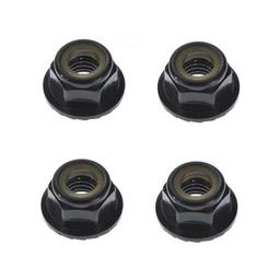 Click here to learn more about the TEKNO RC LLC M5 Locknuts (Alum, Flanged, Serrated, Black, 4pcs).