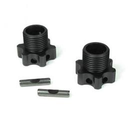 Click here to learn more about the TEKNO RC LLC Wheel Hubs Alum 2mm offset w/pins, 2pc: EB48.
