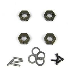 Click here to learn more about the TEKNO RC LLC Wheel Hexes 12mm aluminum, 4pc: SCT410.
