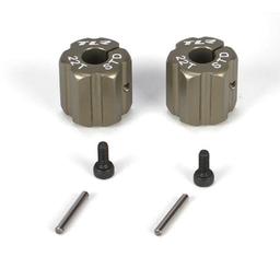 Click here to learn more about the Team Losi Racing Rear Hex, Standard Width, Aluminum: 22T.