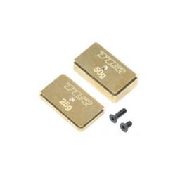 Click here to learn more about the Team Losi Racing Rear Brass Plate Set: 22 4.0.
