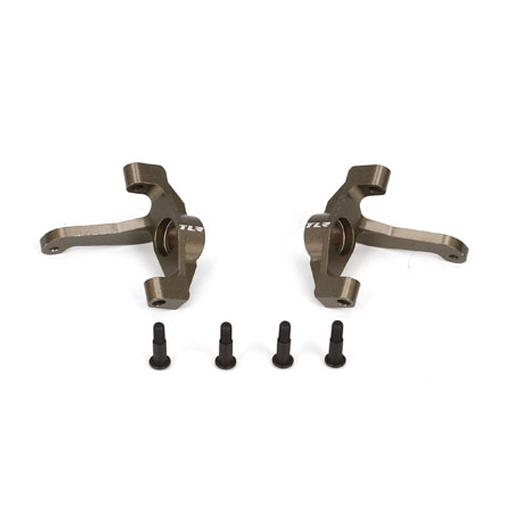 Team Losi Racing Front Spindle Set, Aluminum: 22-4