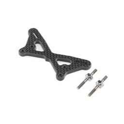 Click here to learn more about the Team Losi Racing Carbon Front Tower w/Ti Standoffs: 22 5.0.