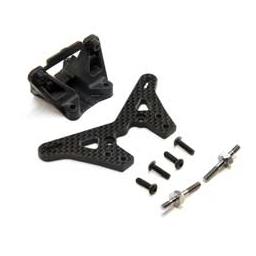 Click here to learn more about the Team Losi Racing Carbon Laydown Rear Tower +2mm Conversion: 22 5.0.