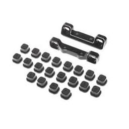 Click here to learn more about the Team Losi Racing Adjustable Pivot Set, C & D, Black: 22 5.0.