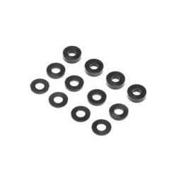 Click here to learn more about the Team Losi Racing M3 Caster Block Alum Washer Set, Black (4ea).