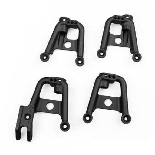 Vanquish Products SCX10-II Shock Hoops Black Anodized