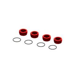 Click here to learn more about the ARRMA Aluminum Front Hub Nut Red (4) inc O-Rings.