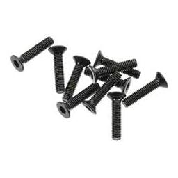 Click here to learn more about the Axial AXA0055 Flat Head Screw M2.6x12mm Black (10).