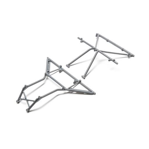 Losi Roll Cage, Roof, Front, Gray: Rock Rey