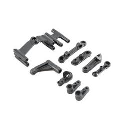 Click here to learn more about the Losi Servo Mount, Steering Servo Set Plastic: Baja Rey.