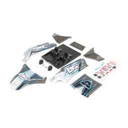 Click here to learn more about the Losi Body Set, Screened, Grey: DBXL-E.
