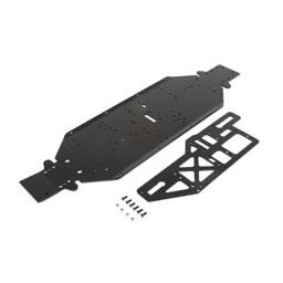 Click here to learn more about the Losi Chassis w/Brace plate, 4mm, Black: DBXL-E.