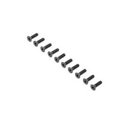 Click here to learn more about the Losi Flat Head Screws, Stl, BO, M4 x 14mm (10).