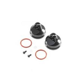 Click here to learn more about the Losi Shock Cap, Aluminum, Black (2): LST/2, 3XL-E.