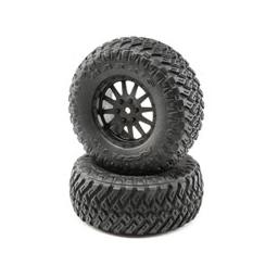 Click here to learn more about the Losi Wheel and Tire Mounted (2): TENACITY SCT.