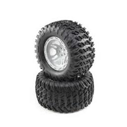 Click here to learn more about the Losi Tires, Mounted Grey (2): TENACITY Monster Truck.
