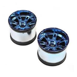 Click here to learn more about the Losi Wheel, 17mm, Blue Chrome (2): LST 3XL-E.