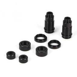 Click here to learn more about the Losi Rear Shock Body Set, Al, Black: Mini 8ight,DB.