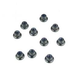 Click here to learn more about the TEKNO RC LLC M3 Locknuts (Flanged, Black, 10pcs).