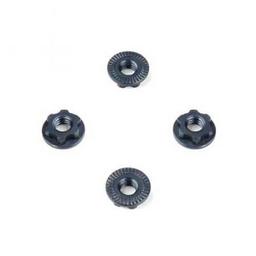 Click here to learn more about the TEKNO RC LLC Wheel Nuts 7mm M4 Serrated Gun Metal Anod, 4pc.