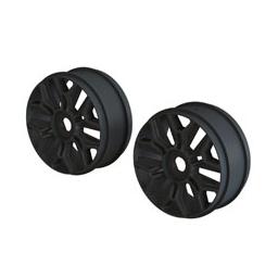 Click here to learn more about the ARRMA AR510120 1/8 Buggy Wheel Black (2).