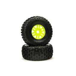Click here to learn more about the ARRMA dBoots ''Fortress'' Tyre Set Glued Green (Pair).