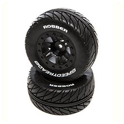 Click here to learn more about the Duratrax SpeedTreads Robber SC MNTD Black:SLHR,4X4F/R, ECX.