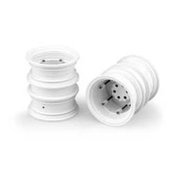 Click here to learn more about the JConcepts, Inc. Krimson Dually 2.6 dual wheels w adaptors(2)-white.